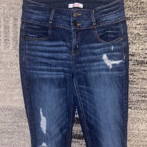 Refuge High Waisted Ripped Denim Jeans - Size 10